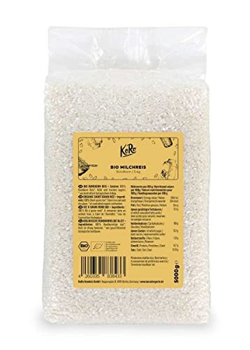 KoRo - Bio Milchreis 5 kg - Vorteilspackung klebriger Rundkornreis aus 100% biologischer Anbau ohne Zusätze von KoRo