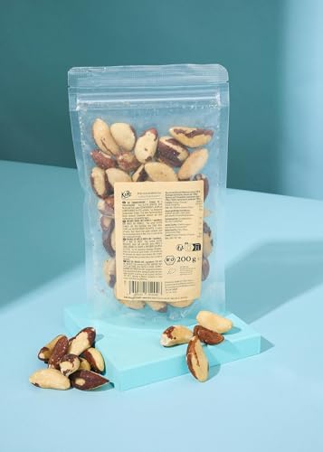 KoRo - Bio Paranusskerne 200 g - Ganze Kerne - Knackig - Ballaststoffquelle - Zum Backen oder als Snack KoRo - Bio Paranusskerne 200 g - Ganze Kerne - Knackig - Ballaststoffquelle - Zum Backen oder als Snack von KoRo