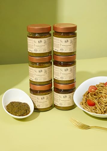 KoRo - Bio-Pesto mit Wildfenchel 190 g - In Sizilien hergestellt - Mit Rosinen und getrockneten Tomaten verfeinert - Vegan von KoRo