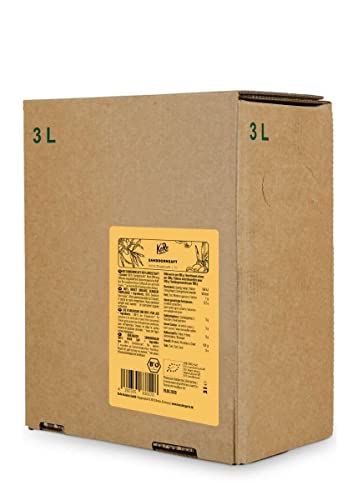 KoRo - Bio Sanddorn Saft Bag-in-Box 3 l - 100% Direktsaft aus Bio Sanddorn ohne Zuckerzusatz und künstliche Zusätze in der Vorteilspackung von KoRo
