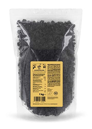 KoRo - Bio Sauerkirschen ohne Zuckerzusatz 1 kg - Getrocknete Kirschen - ohne Zuckerzusatz - Bio-Qualität - Entsteint von KoRo