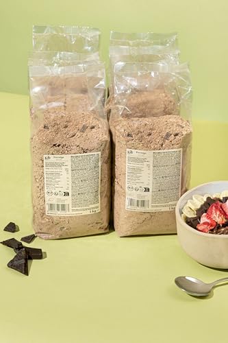 KoRo - Bio Schoko Porridge 1 kg - Vegan - Mit Zartbitterschokolade und Kakaostücken - Im Handumdrehen zubereitet von KoRo