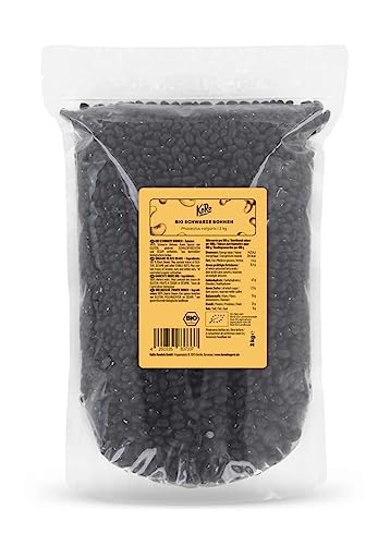 KoRo - Bio Schwarze Bohnen 2 kg Packung - Getrocknete Bohnen aus kontrolliert biologischem Anbau, Vielseitig Verwendbare Hülsenfrüchte im Vorteilspack von KoRo