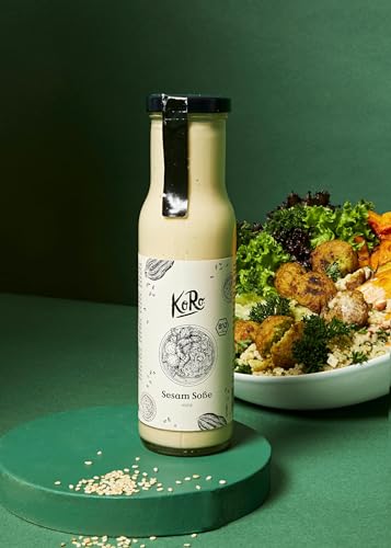 KoRo - Bio Sesam Soße 250 ml - Würzig-süßlicher Geschmack - Zu Gegrilltem und Salaten - Bio-Qualität KoRo - Bio Sesam Soße 250 ml - Würzig-süßlicher Geschmack - Zu Gegrilltem und Salaten - Bio-Qualität von KoRo