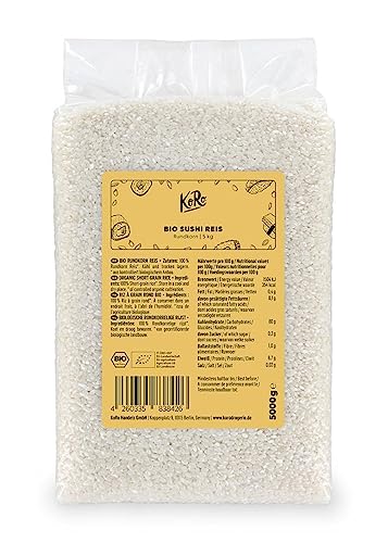 KoRo - Bio Sushi Reis 5 kg - Vorteilspack Rundkornreis aus Italien aus 100 % biologischer Anbau von KoRo