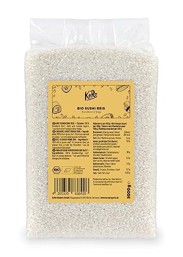 KoRo - Bio Sushi Reis 5 kg - Vorteilspack Rundkornreis aus Italien aus 100% biologischer Anbau KoRo - Bio Sushi Reis 5 kg - Vorteilspack Rundkornreis aus Italien aus 100% biologischer Anbau von KoRo