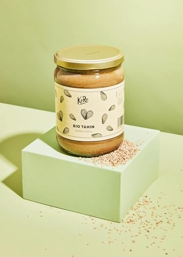 KoRo - Bio Tahin dunkel 500 g - aus ungeschälten Sesamsamen - Perfekt zum Hummus herstellen - Cremige Konsistenz - Ohne Zusatzstoffe von KoRo