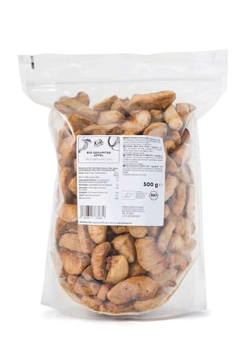 KoRo - Bio gepuffter Apfel 500 g - Ohne Zuckerzusatz - Besonders knackig - Aromatisch-fruchtig - 100% Fruchtgenuss von KoRo