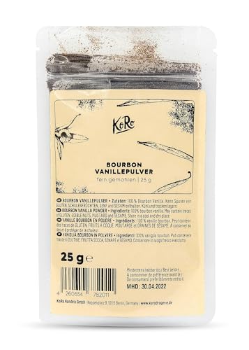 KoRo - Bourbon Vanillepulver 25g - Aus der ganzen Schote gemahlen von KoRo