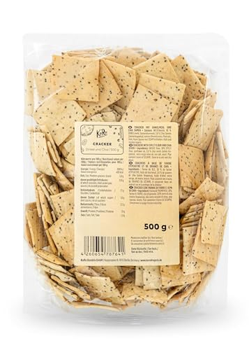 KoRo - Cracker Dinkel-Chia 500 g - vegan, zuckerarm von KoRo