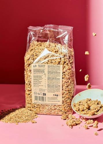 KoRo - Crunchy Bio Hafer Granola 1 kg - 100% Bio-Qualität - Vegan - Mit Reissirup gesüßt von KoRo