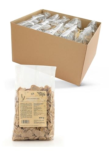 KoRo - Dinkel Knusperflakes ohne Zuckerzusatz 10 x 400 g - ungesüßt- super crunchy - perfekt für's Müsli von KoRo