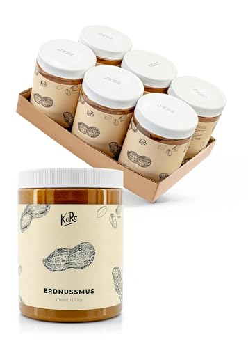 KoRo Erdnussmus - 1 kg Vorratspackung - Cremige Konsistenz - Ohne zusätzlichen Zucker* und Stabilisatoren - Aus 100% gerösteten Erdnüssen KoRo Erdnussmus - 1 kg Vorratspackung - Cremige Konsistenz - Ohne zusätzlichen Zucker* und Stabilisatoren - Aus 100% gerösteten Erdnüssen von KoRo