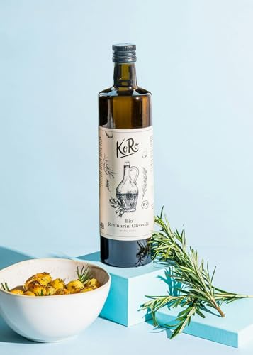 KoRo - Extra natives Bio-Olivenöl Rosmarin 750 ml - Aus sizilianischen Oliven - Aromatischer Rosmarin-Geschmack - Must-have für die mediterrane Küche von KoRo