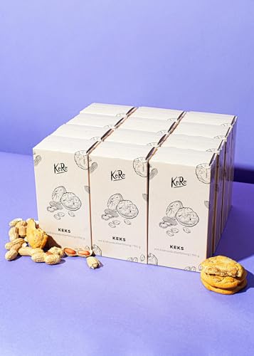 KoRo - Gefüllte Erdnussbutterkekse 12 x 150 g - Soft & crunchy - Mit cremiger Erdnussfüllung - Vegan von KoRo