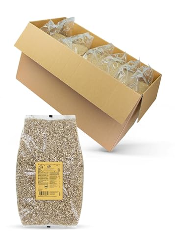 KoRo - Gepuffter Bio Amaranth 6 x 700 g - Gepuffte Körner - Abwechslungsreiche Beilage - Lecker in Salat, Müsli, Porridge - Hoher Ballaststoffgehalt von KoRo