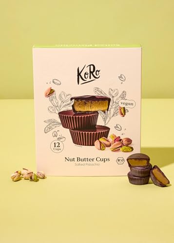 KoRo - Geschenkbox Bio Nut Butter Cups Salted Pistachio 12 x 13 g - Mit Kokosblütenzucker gesüßt - Vegan - Geschenk für Foodies KoRo - Geschenkbox Bio Nut Butter Cups Salted Pistachio 12 x 13 g - Mit Kokosblütenzucker gesüßt - Vegan - Geschenk für Foodies von KoRo