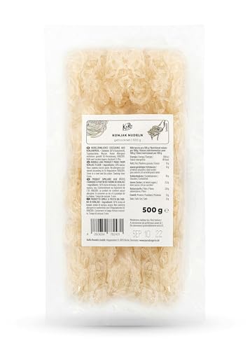 KoRo - Getrocknete Shirataki Nudeln 500 g - Aus der Konjakwurzel - Fettfrei - Vegan von KoRo