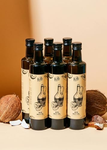 KoRo - MCT Öl 6 x 500 ml - Geschmacksneutral - Gewonnen aus reinem Kokosöl - Bio-Qualität von KoRo