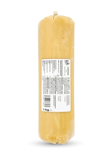 KoRo - Marzipan ohne Zuckerzusatz 1 kg - Ohne raffinierten Zucker - Vegan - Glutenfrei - Zum Backen geeignet - Preisgünstige Vorteilspackung von KoRo