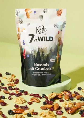 KoRo - Nussmix mit Cranberrys 250 g - Fruchtig-nussiger Mix - Für zwischendurch - Vegan von KoRo