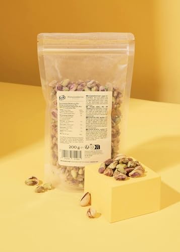 KoRo - Pistazienkerne ganz mit Haut 200 g - Naturbelassene Pistazien - Ohne Konservierungsstoffe und Öl von KoRo