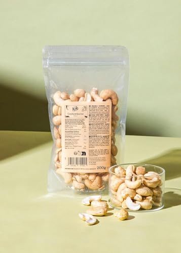 KoRo - Premium Cashewkerne 200 g - Ganze Nüsse - Naturbelassen - Ohne Zusätze von KoRo