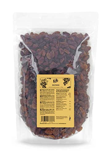 KoRo - Premium Sultanas 1 kg - Ungeschwefelte Trockenfrüchte in der Vorteilspackung von KoRo
