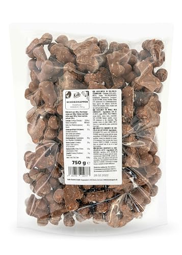 KoRo - Schokohappen Haselnuss-Vollmilch 750 g - Zum Naschen & Verschenken - Vegetarisch - 750 g-Vorteilspackung von KoRo