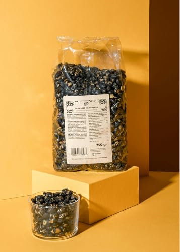 KoRo - Schwarze Sojabohnen geröstet & gesalzen 750 g - Knuspriger Snack für Zwischendurch ohne Fett geröstet von KoRo