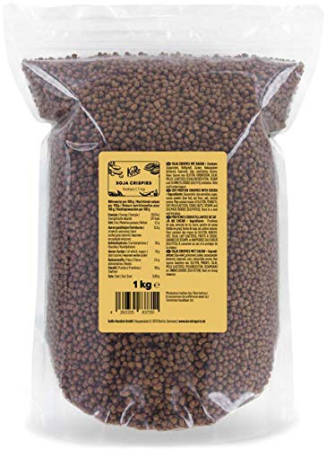 KoRo - Soja Crispies mit Kakao 1 kg - Protein Topping - Vegan - Ideal für Müsli oder Porridge von KoRo
