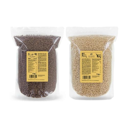 KoRo - Soja Protein Crispies 60 % und Soja Protein Crispies 58 % mit Kakao 2x 1 kg - Proteinreich - Vegan - Zwei Sorten im Doppelpack KoRo - Soja Protein Crispies 60 % und Soja Protein Crispies 58 % mit Kakao 2x 1 kg - Proteinreich - Vegan - Zwei Sorten im Doppelpack von KoRo
