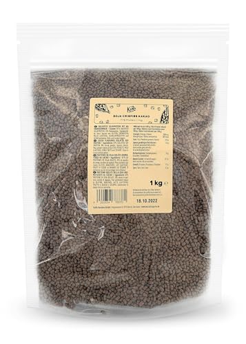 KoRo - Soja Protein Crispies 77 % mit Kakao 1 kg - Reich an Protein - Knusprig im Biss - Vegan von KoRo