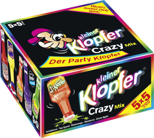 Kleiner Klopfer Crazy Mix 15-16% vol. 25x20ml von Kober Likör