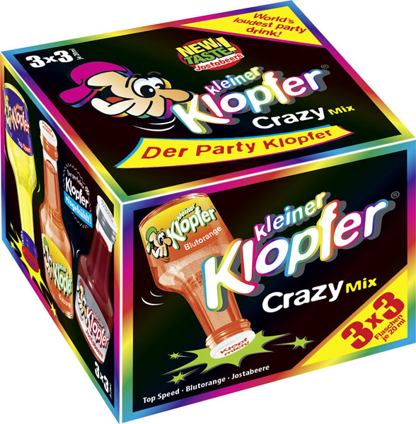 Kleiner Klopfer Crazy Mix 15-16% vol. 9x20ml von Kober Likör