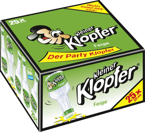 Kleiner Klopfer Feige 17% vol. 25x20 ml von Kober Likör