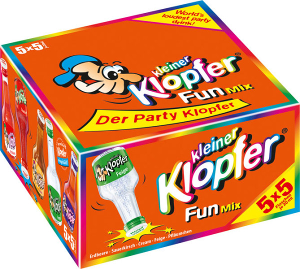 Kleiner Klopfer Fun Mix 15-17% vol. 25x20ml von Kober Likör