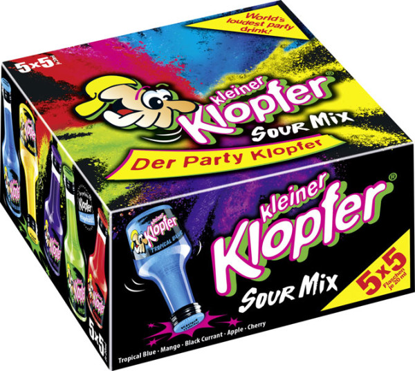 Kleiner Klopfer Sour-Mix 15% vol. 25x20 ml von Kober Likör