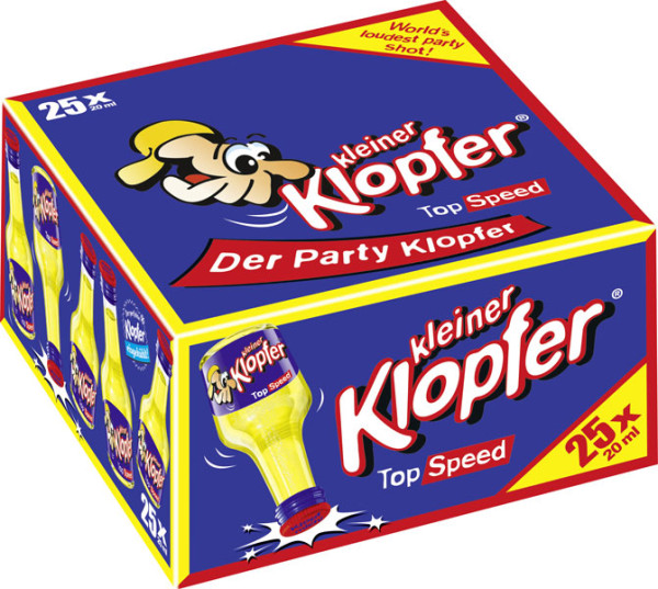 Kleiner Klopfer Top Speed 17% vol. 25x20 ml von Kober Likör