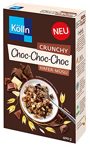 Kölln Crunchy Choc-Choc-Choc Hafer-Müsli, 8er Pack (8 x 400 g) von Kölln