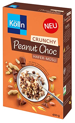 Kölln Crunchy Peanut Choc Hafer-Müsli, 8er Pack (8 x 400 g) von Kölln