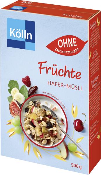 Kölln Früchte Hafer-Müsli ohne Zuckerzusatz Kölln Früchte Hafer-Müsli ohne Zuckerzusatz von Kölln