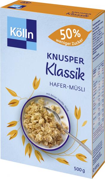 Kölln Knusper Hafer-Müsli 50% weniger Zucker Kölln Knusper Hafer-Müsli 50% weniger Zucker von Kölln