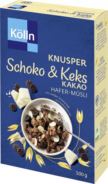 Kölln Müsli Knusper Schoko & Keks Kakao von Kölln