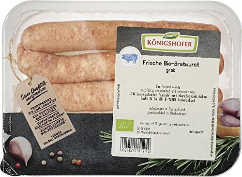 Königshofer Bio Frische Bratwurst grob (6 x 250 gr) von Königshofer