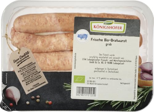 Königshofer Bio Frische Bratwurst grob (6 x 250 gr) von Königshofer