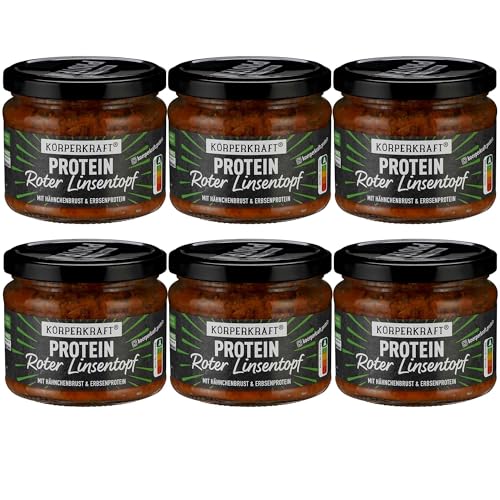 Körperkraft® Roter Linsentopf 280g (6er Pack) von Körperkraft