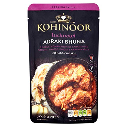 Kohinoor Lucknowi Adraki Bhuna Kochsoße, 375 g Kohinoor Lucknowi Adraki Bhuna Kochsoße, 375 g von Kohinoor