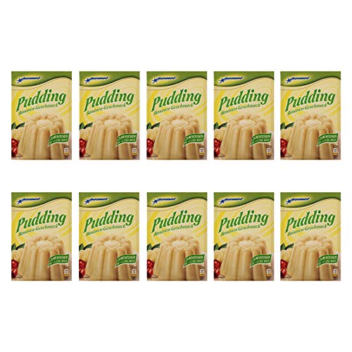10er Pack Komet Pudding Bananen-Geschmack (10 x 40 g) zum Kochen von Komet Gerolf Pöhle & Co. GmbH