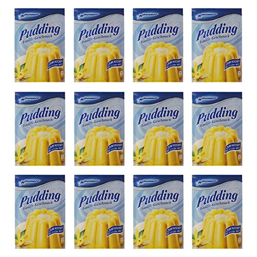 12er Pack Komet Pudding Vanille-Geschmack (12 x 40 g) Puddingpulver Puddingdessert Dessert Dessertpulver von Komet Gerolf Pöhle & Co. GmbH